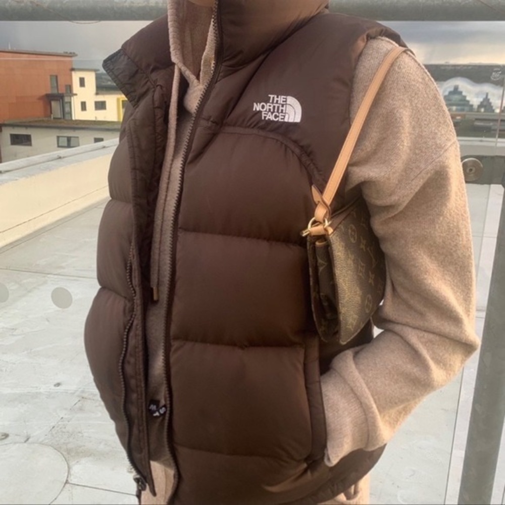 The North Face 700 Nuptse Brown Puffer Vest